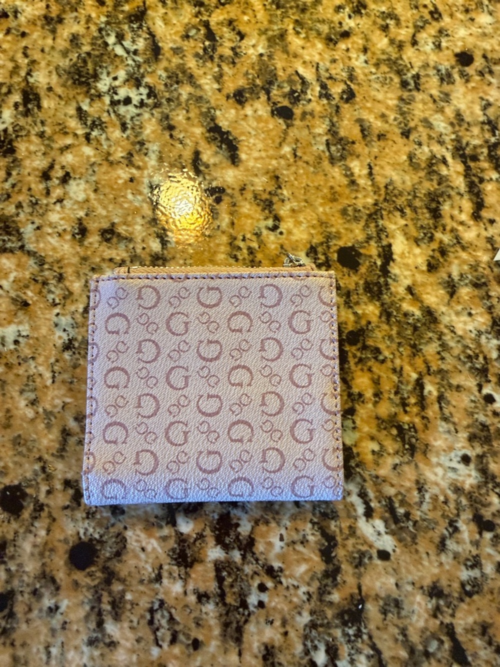 Guess Light Pink Signature Card Case with Strap - Picture 4 of 6